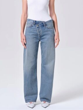 Agolde Criss Cross button fly Jeans